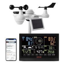 7-in-1 Wi-Fi Weather Station 7.5 in Color Display Wireless Outdoor Sensor