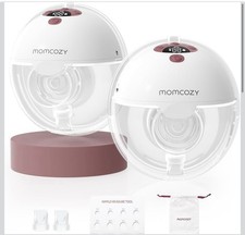 Momcozy M5 Lite Hands-Free Wearable Breast Pump, DoubleFit M5-Lite, Cozy Red