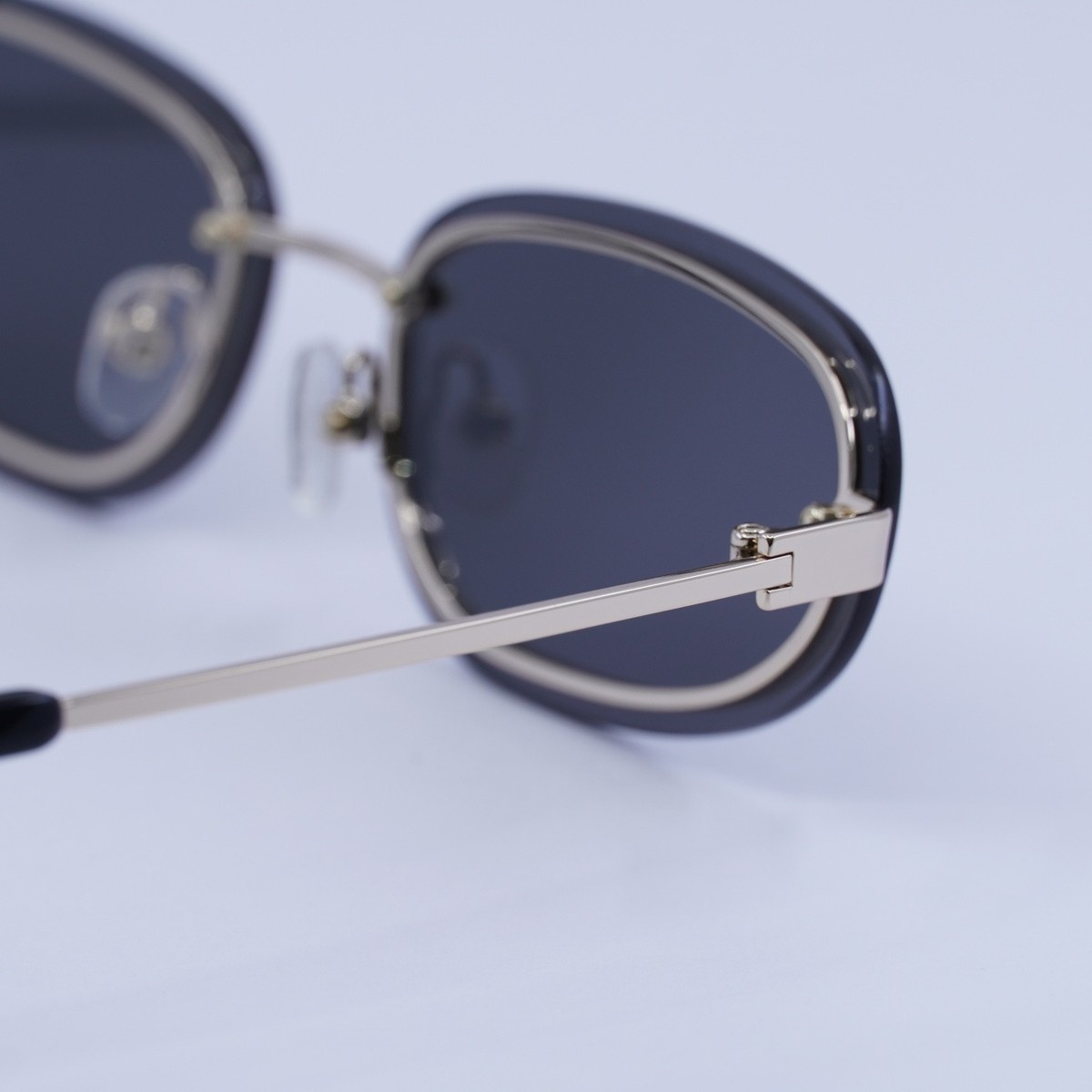 SALE!!! Off-White MIAMI Women Sunglasses Gold OERI13M MIAMI 7607 NEW AUTHENTIC Off-White MIAMI Women Sunglasses Gold Oval Frame Grey Lenses  main image 2