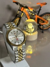 Rado Purple Horse White Dial Automatic Men's Vintage Two Tone Wristwatch