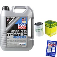 Mann Inspektionspaket 5L Liqui Moly Top Tec 5W-30 FüR Mazda Tribute 2.0 4WD CX-9