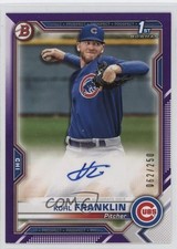 2021 Bowman Paper Prospect Purple Border /250 Kohl Franklin #PAPR-KF Auto 4e9