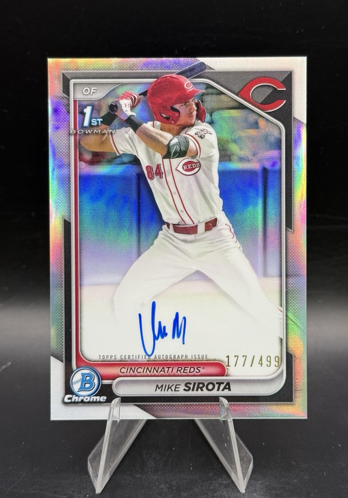 2024 Bowman Chrome Mike Sirota Auto Refractor /499 CPA-MS