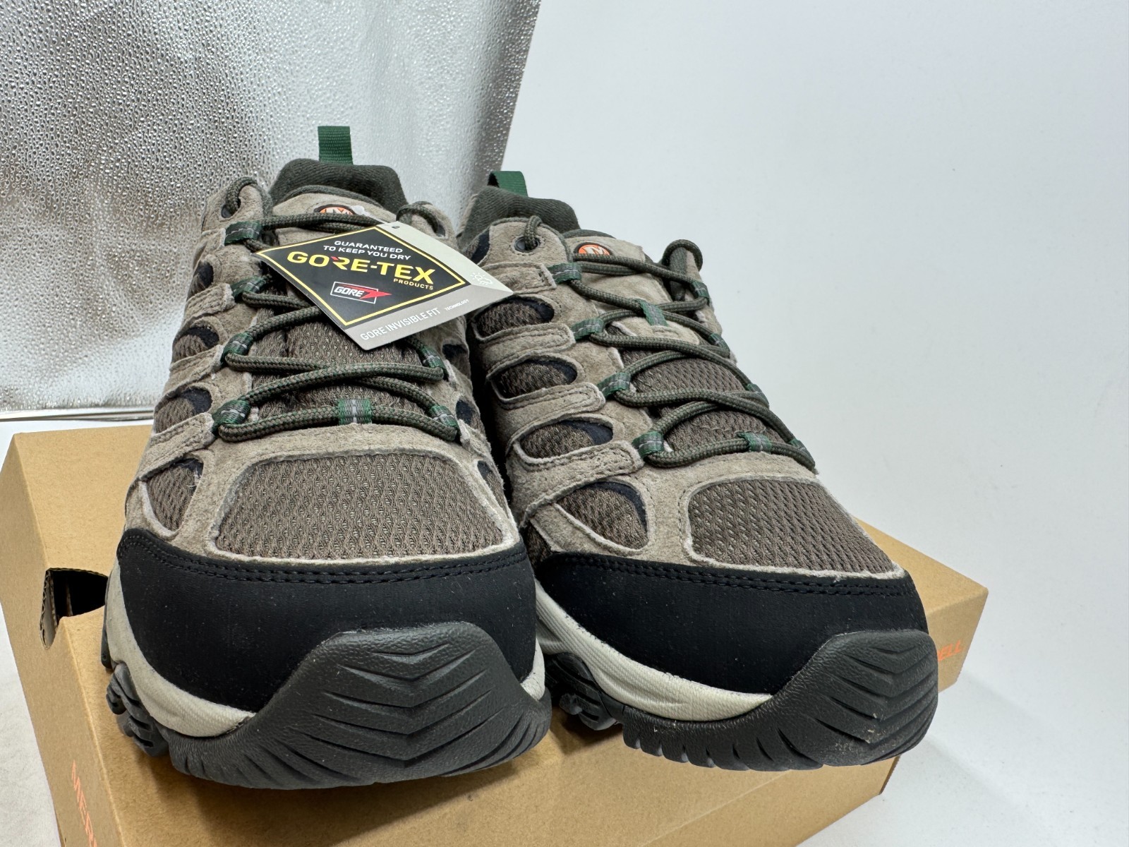 Scarpa da trekking Merrell uomo Moab 3 GTX GORE TEX impermeabile scamosciata boulder taglia 10 5