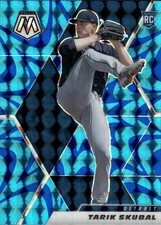 2021 Panini Mosaic #246 Tarik Skubal Reactive Blue Rookie RC Tigers