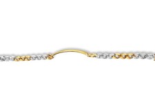 10k Solid Yellow Gold Handmade 7mm ID Curb Link Bracelet, 9"
