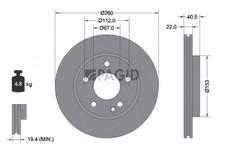 Disque de frein Mercedes 260