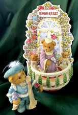 CHERISHED TEDDIES -ROMEO  JULIET COLLECTOR'S SET W/BALCONY -FAMOUS SWEETHEARTS