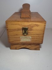Vintage Griffin Shinemaster Wooden Shoe Shine Kit Box Esquire Polish Brushes
