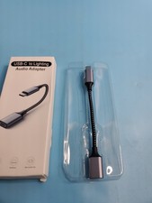 USB C to Lightning Audio Adapter Cable Type C Male HiFi Grey