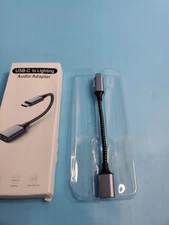 USB C to Lightning Audio Adapter Cable Type C Male HiFi Grey 