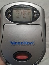 Video Now Vintage Personal Video Player Silver 2003 Hasbro Tested Works W/ Disc
