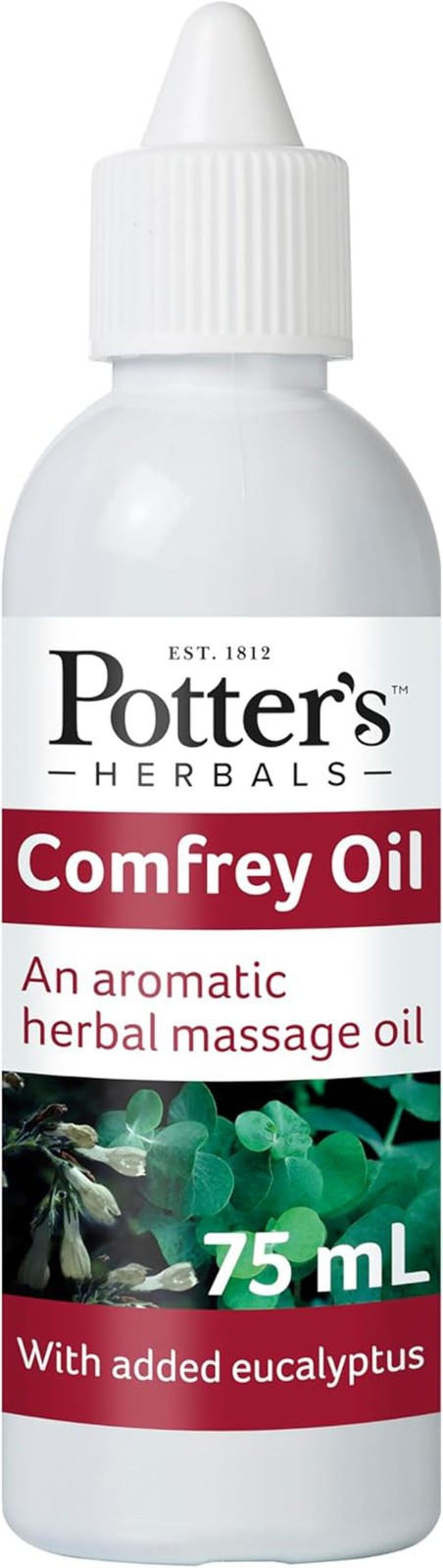 Potter's Herbals Comfrey & Eucalyptus Massage Oil - 75ml