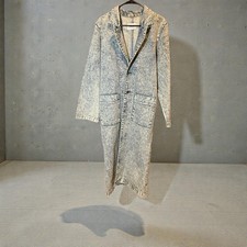 Vintage SUNDANCE Denim Duster Coat Womens Size Small Acid Wash Made In USA