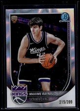 2025 Topps Bowman Chrome RC Maxime Raynaud Raywave Refractor /399   #BCV-43