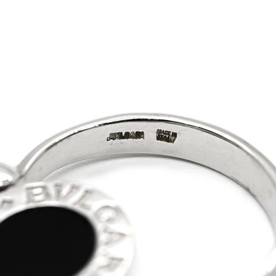 BVLGARI（＾ν＾） BVLGARI Flip Ring Diamond Onyx Diamond 750WG US#11 P0063970 | eBay