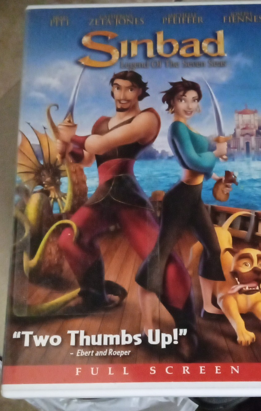 DreamWorks Sinbad Legend of the Seven Seas DVD Full Screen Brad
