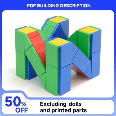 MOC 218Pcs Retro 64 Game Logo 3D Building Blocks Desktop Ornament Bricks Toy Kit