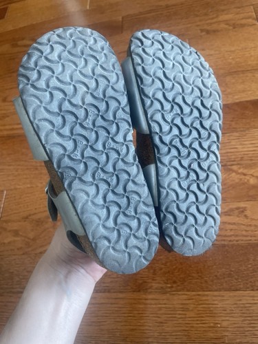 Birkenstock Rio Kids Birko-Flor - Electric Metallic Silver Size 29 /11 - Picture 4 of 6