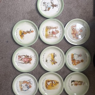 HOLLY HOBBIE Collector's Edition Plates 1972 LOT OF 10