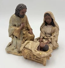 Sarah's Attic Blessed Family Nativity Manger Figurine Limited Edition 782/5000