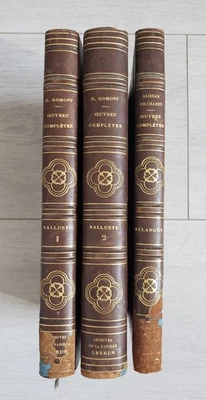 Lot 3 livre ancien integrale Salluste Jules Cesar 1853 + russes en Pologne 1812 - Photo 1/4