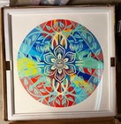 Shepard Fairey and Damien Hirst Beautiful Flower Diamond Spin Print 2025 Framed — photo 1