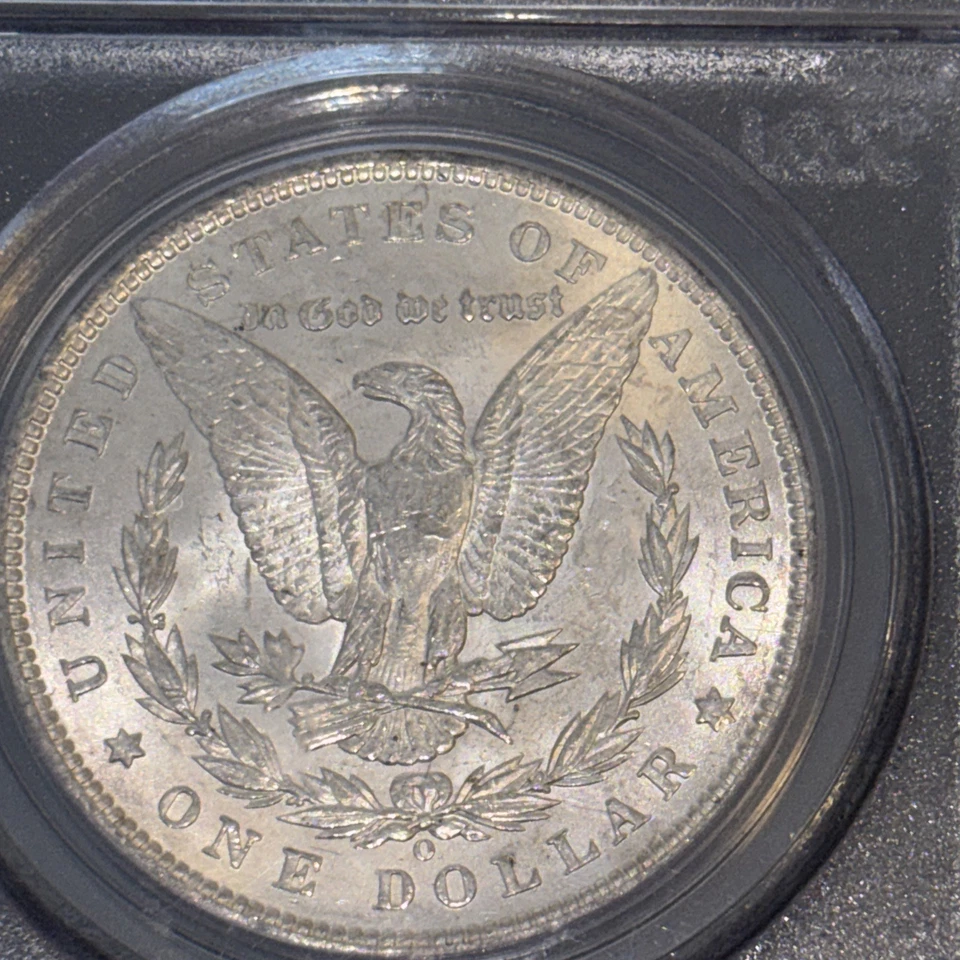 Серебряный Моргановский доллар 1898-0 1 доллар - PCGS MS 64 оценка/KeyDate -оригинал  - Изображение 4 из 4