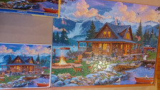 White Mountain puzzle 500 Cabin Retreat 2025 John Enright 2166