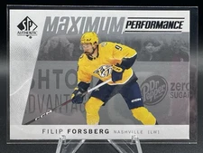 2024-25 SP Authentic Filip Forsberg Maximum Performance #MP-16 Predators