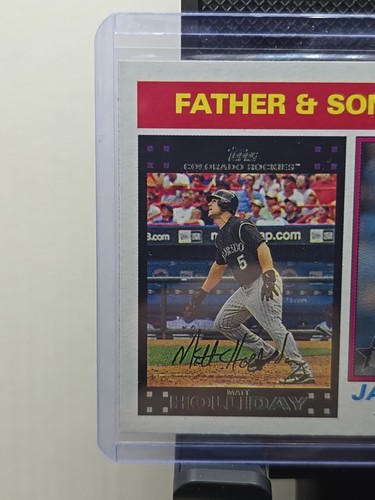 2025 Topps Heritage #66 Jackson y Matt Holliday padre e hijo Baltimore Orioles - Imagen 2 de 4