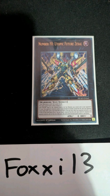 Number F0: Utopic Future Zexal DUAD-EN042 Ultra Rare Yu-Gi-Oh Card