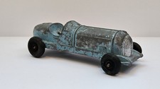 Vintage Hubley Kiddie Metal Toy Race Car No. 5 Blue Vtg 5