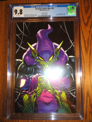 Wundervoll Spider-Man #54 Selten Mcguinness 1:100 Natives Variante Cgc 9.8 NM /
