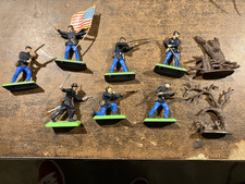Vintage 1971 Britain Deetail Union Civil War Soldiers figure/scenery lot