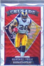2021 Rookies & Stars Marshall Faulk #CR-14 Rams Crusade Red Wave
