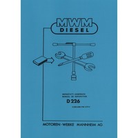 Mwm Dieselschlepper Motor D226 Traktor Werkstatthandbuch