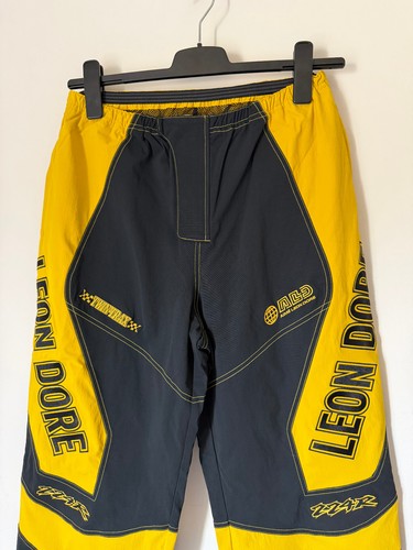 Pantaloni da corsa Aime Leon Dore - Taglia Medium - Jet Black Giallo - NUOVO - Foto 2 di 8