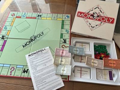 Monopoly Board Game Franz Schmidt 1961 Square DM Version - Complete