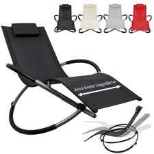 Sonnenliege Relaxliege Gartenliege Liegestuhl XXL 200kg Belastbar Schaukelliege