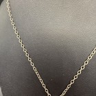 Art Deco Sterling Silver Chain & Faceted Spinel Tested Drop Necklace 16” — photo 3