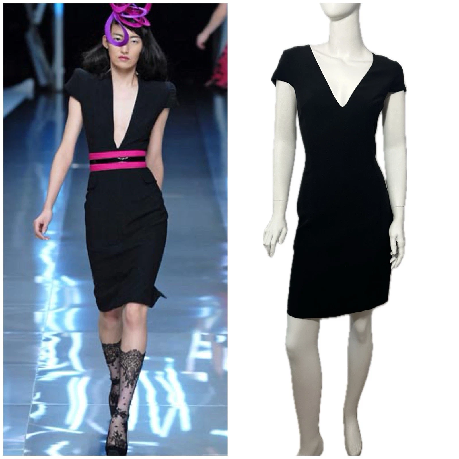 Alexander McQueen — CORSETED PEEKABOO Alexander McQueen Runway Spring 2008 Isabella Blow Dress 40 6