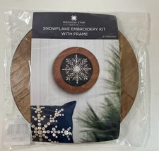 MSQC Missouri Quilt Company Snowflake Embroidery Kit with Frame