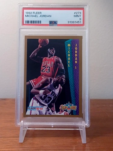 1992-93 Fleer Michael Jordan Chicago Bulls Card #273 Graded PSA 9 MINT
