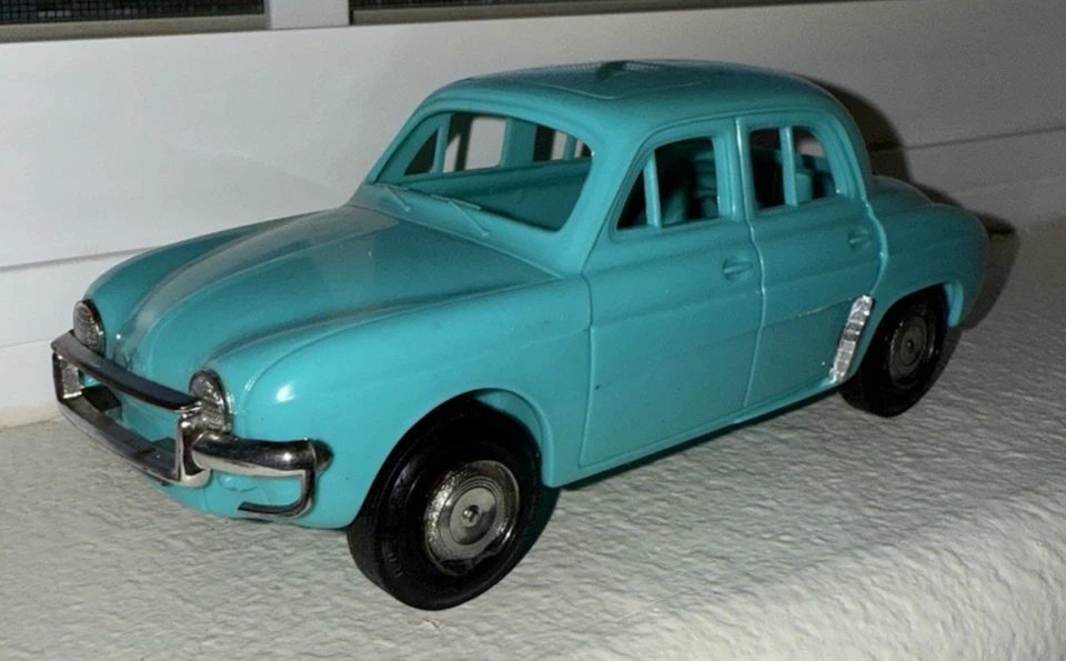 Renault Dauphine 1958 plástico verde azulado modelo promocional 1:24 Hubley ¡VER FOTOS!! Foto 2 de 4