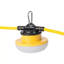 100 Ft. 15 Amp 18/2 SJTW Temporary Work Light Stringer with 10 Integrated LED Li