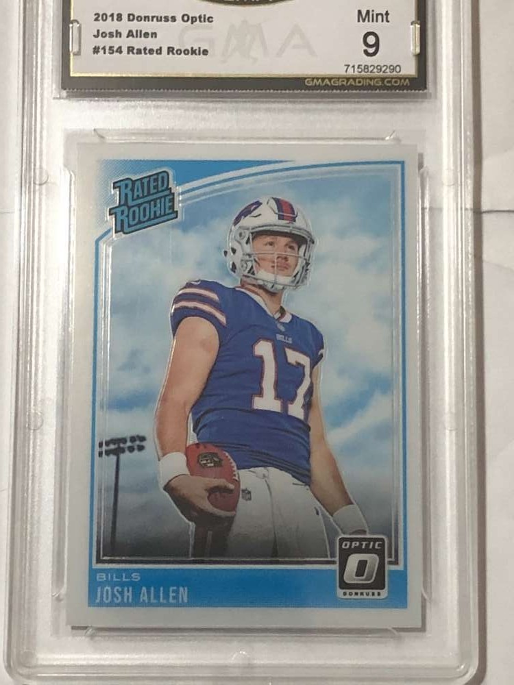 2018 Donruss Optic Football #154 Josh Allen QB RC Rookie Buffalo Bills GMA 9 Pan