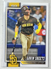 2026 Topps Series One Base Card # 216 Gavin Sheets, San Diego Padres