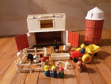 Fisher Price Little People Family Farm Barn See Pics Vtg 1967 Read