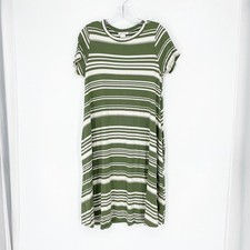 Boutique Honey & Lace Soft Stretchy Stripe Dress Size Medium